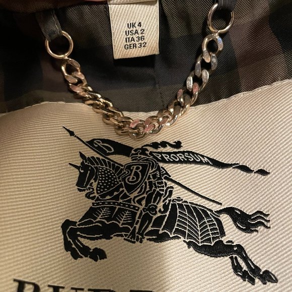 Burberry Trench Coat, Size 2 Women's - Picture 4 of 10